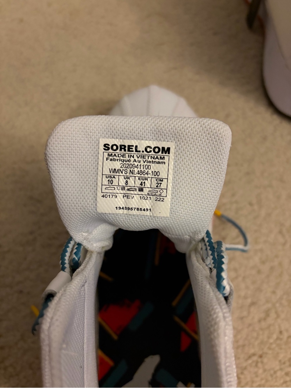 Sorel Women's Out 'N About III Classic White Boot — Waterproof 10 NWOB - Picture 9 of 9